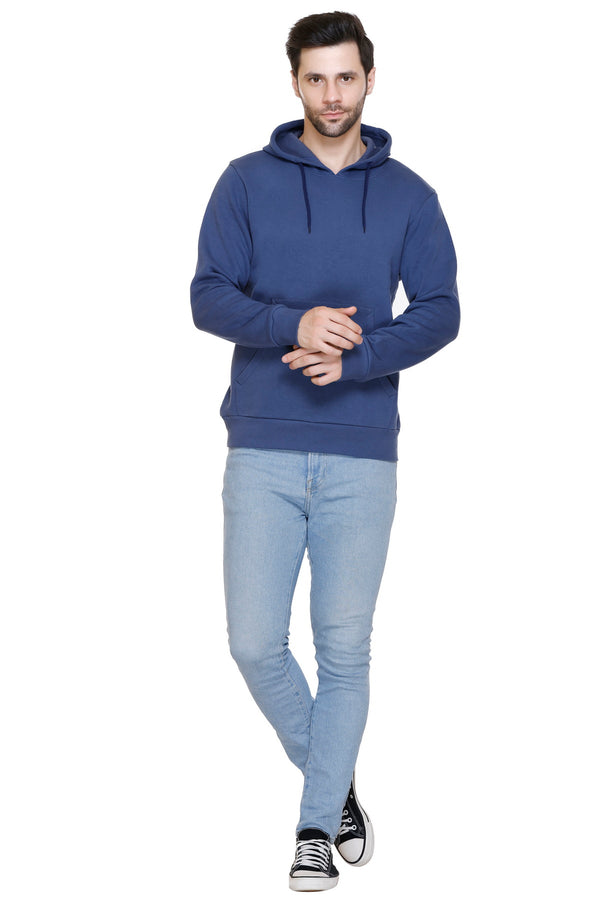 Pullover Hoodie (Unisex) Steel Blue-50/50 Fleece