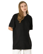 T-shirts amples à manches courtes pour femmes (noir)
