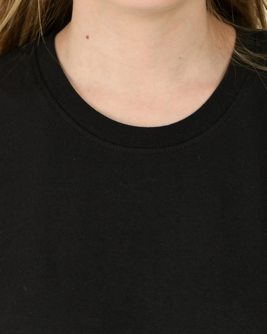T-shirts amples à manches courtes pour femmes (noir)