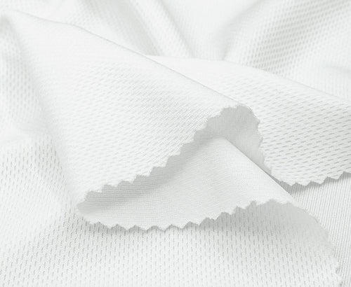 CA98  100% Polyester 150 GSM Rice Mesh Fabric – White | 60/62” Width | Sublimation Perfect