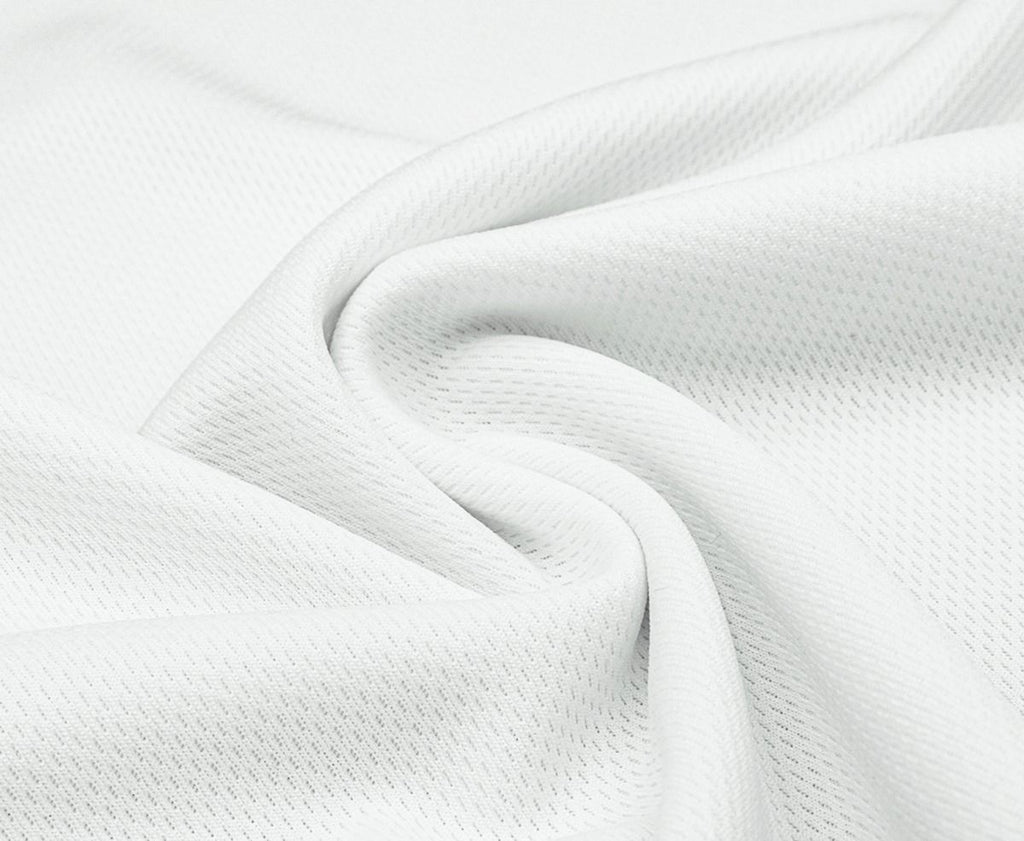 CA98  100% Polyester 150 GSM Rice Mesh Fabric – White | 60/62” Width | Sublimation Perfect