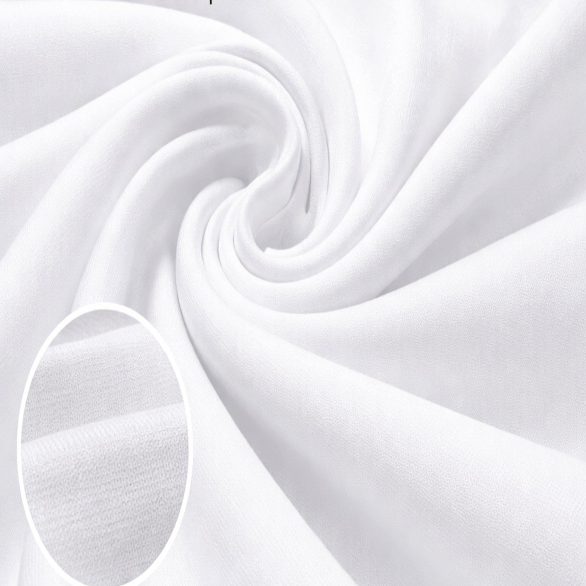 CA435 100% Polyester 160 GSM Plain Interlock Fabric – White | 60/62” W ...