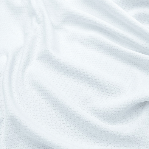CA900  100% Polyester 150 GSM Hexagon Mesh Fabric – White | 60/62” Width | Sublimation Ready
